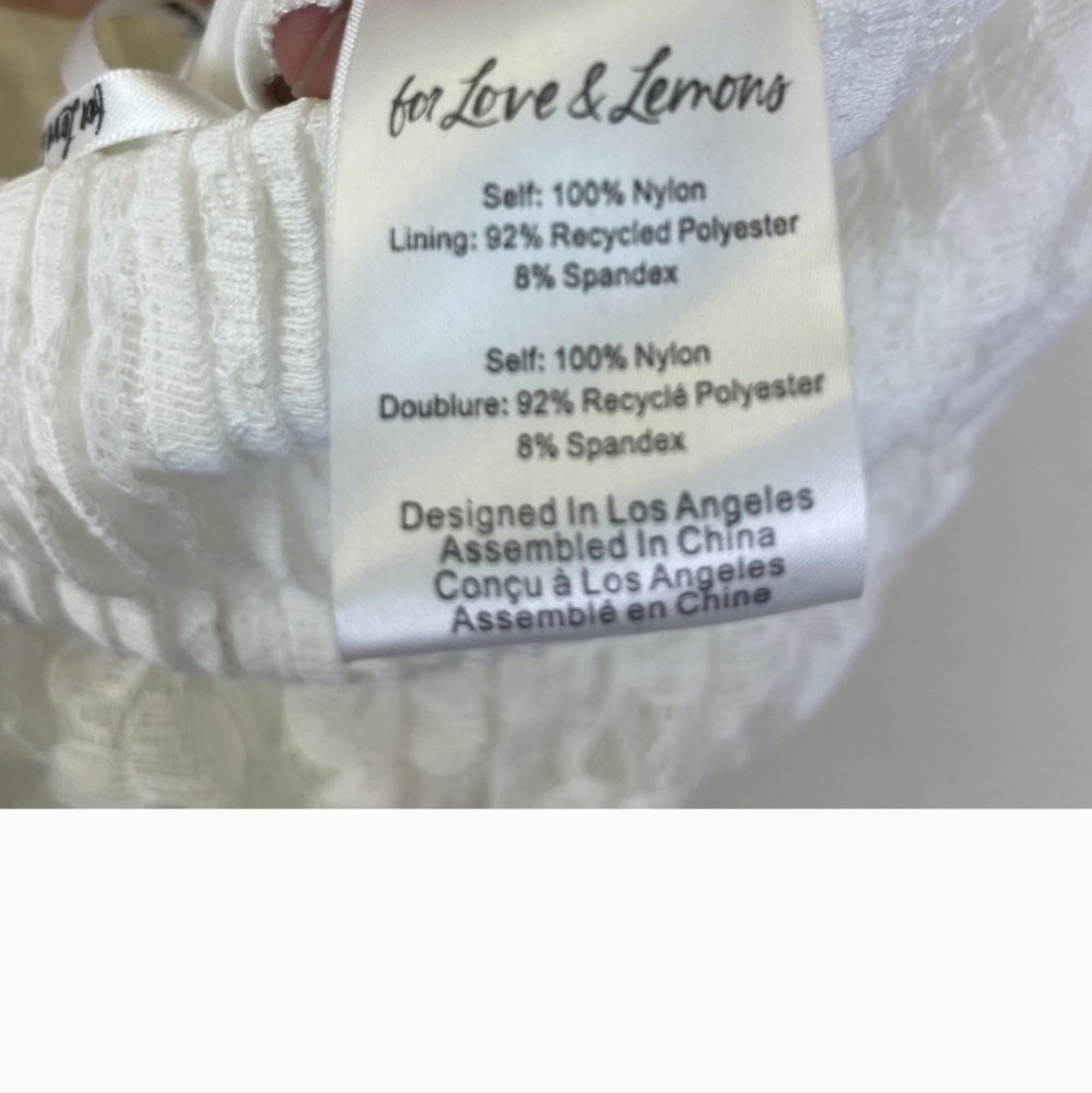 For Love & Lemons Lorena Maxi Dress White Lace - Picture 7 of 15